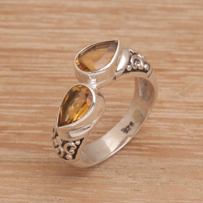 Citrine cocktail ring, Temple Tears