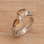 Citrine cocktail ring, 'Temple Tears' - Teardrop Citrine and Silver Cocktail Ring from Bali thumbail