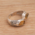 Citrine cocktail ring, 'Temple Tears' - Teardrop Citrine and Silver Cocktail Ring from Bali (image 2b) thumbail