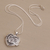Sterling silver locket necklace, 'Koi Couple' - Koi Fish Heart Shaped Sterling Silver Locket Necklace (image 2b) thumbail