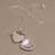 Sterling silver locket necklace, 'Koi Couple' - Koi Fish Heart Shaped Sterling Silver Locket Necklace