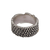 Gold accented sterling silver band ring, 'Feathers and Scales' - Gold Accented Silver Band Ring with Feathers and Scales (image 2e) thumbail