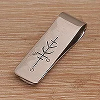 Featured review for Stainless steel money clip, Luck Will Follow Me