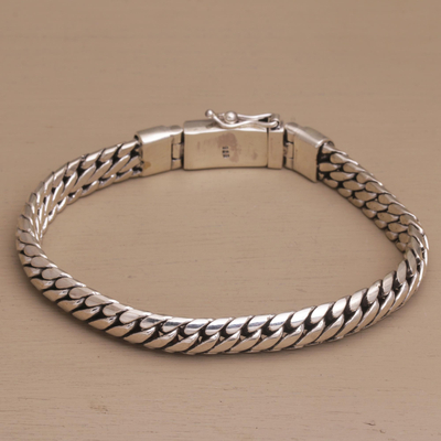 Sterling silver chain bracelet, Chain of Power
