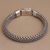 Sterling silver chain bracelet, 'Endless Horizon' - Handcrafted Chain Sterling Silver Wristband Bracelet thumbail
