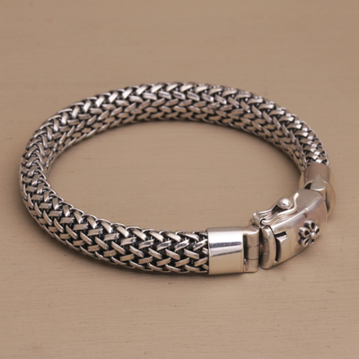Kettenarmband aus Sterlingsilber - Handgefertigtes Armband aus Sterlingsilber mit Kette