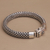 Sterling silver chain bracelet, 'Endless Horizon' - Handcrafted Chain Sterling Silver Wristband Bracelet (image 2b) thumbail