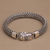 Sterling silver chain bracelet, 'Endless Horizon' - Handcrafted Chain Sterling Silver Wristband Bracelet (image 2c) thumbail