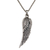 Sterling silver pendant necklace, 'Right Wing' - Wing-Shaped Sterling Silver Pendant Necklace from Bali (image 2a) thumbail