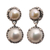 Cultured pearl dangle earrings, 'Cool Reflection' - Sterling Silver Dangle Earrings with White Cultured Pearls (image 2a) thumbail