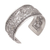 Brazalete de plata esterlina - Brazalete de plata de ley con detalles ornamentados