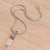 Halskette mit Quarzanhänger - Kristallklare Quarz-Anhänger-Halskette aus Sterlingsilber