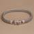 Sterling silver chain bracelet, 'Bali Shine' - Sterling Silver Foxtail Chain Bracelet from Bali (image 2c) thumbail