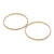 Gold plated sterling silver bangle bracelets, 'Endless Shine' (pair) - 2 Gold Plated 925 Slim Half Hoop Bangle Bracelets from Bali