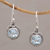 Blue topaz dangle earrings, 'Cool Radiance' - Three Carat Blue Topaz Dangle Earrings in Sterling Silver (image 2) thumbail
