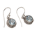Blue topaz dangle earrings, 'Cool Radiance' - Three Carat Blue Topaz Dangle Earrings in Sterling Silver (image 2d) thumbail
