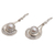 Cultured pearl dangle earrings, 'Marking Time' - Sterling Silver and Cultured Pearl Dangle Earrings (image 2c) thumbail