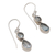 Blue topaz dangle earrings, 'Double Drops' - Blue Topaz Dangle Earrings in Sterling Silver Bezels (image 2d) thumbail