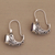 Amethyst drop earrings, 'Eternally Elegant' - Ornate Silver Drop Earrings with Oval Amethyst Gemstones (image 2b) thumbail