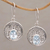 Blue topaz dangle earrings, 'Aqua Pura' - Three Carat Blue Topaz and Sterling Silver Earrings (image 2) thumbail