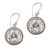 Blue topaz dangle earrings, 'Aqua Pura' - Three Carat Blue Topaz and Sterling Silver Earrings thumbail