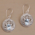 Blue topaz dangle earrings, 'Aqua Pura' - Three Carat Blue Topaz and Sterling Silver Earrings (image 2c) thumbail