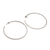 Sterling silver half-hoop earrings, 'Hammered Shine' - Large Polished Hammered Half-Hoop Silver Earrings