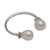 Cultured pearl wrap ring, 'Moonlight's End' - Cultured Pearl and Sterling Silver Wrap Ring (image 2a) thumbail