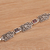 Garnet pendant bracelet, 'Kawung Blossom' - Javanese Batik Motif Pendant Bracelet with Garnets (image 2b) thumbail