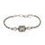 Cultured pearl and blue topaz pendant bracelet, 'Window to the World' - Borobudur Chain Bracelet with Blue Topaz Pendant thumbail