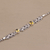 Citrine pendant bracelet, 'Kawung Blooms' - Citrine and Sterling Silver Pendant Bracelet with Chain (image 2c) thumbail