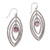 Amethyst dangle earrings, 'Illusive Eyes' - Amethyst and Sterling Silver Dangle Earrings from Bali thumbail
