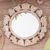 Wood wall mirror, 'Buleleng Bouquet' - Grape Motif Round Wall Mirror with Distressed Finish thumbail