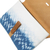 Cotton tie-dyed clutch, 'Anyer Rain' - Blue Shibori Tie-Dyed Cotton Clutch Handbag