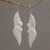 Bone dangle earrings, 'Goddess Wings' - Handcrafted Wing-Shaped Bone Dangle Earrings from Bali (image 2) thumbail