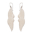 Bone dangle earrings, 'Goddess Wings' - Handcrafted Wing-Shaped Bone Dangle Earrings from Bali thumbail