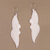 Bone dangle earrings, 'Goddess Wings' - Handcrafted Wing-Shaped Bone Dangle Earrings from Bali (image 2c) thumbail