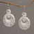 Bone dangle earrings, 'Swirling Scales' - Handcrafted Bone Spiral Motif Dangle Earrings from Bali (image 2) thumbail