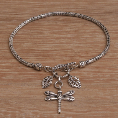 Sterling silver charm bracelet, Dragonfly Dynasty