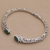 Quartz cuff bracelet, 'Looking for You' - Balinese Green Quartz Sterling Silver Hinged Cuff Bracelet (image 2c) thumbail