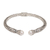 Cultured pearl cuff bracelet, 'Magical Encounter' - Cultured Pearl and Sterling Silver Cuff Bracelet thumbail
