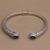 Amethyst cuff bracelet, 'Magical Attraction' - Modern Balinese Amethyst and 925 Silver Cuff Bracelet (image 2b) thumbail
