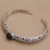 Smoky quartz cuff bracelet, 'Forest Nymph' - Artisan Crafted Fair Trade Silver Bracelet with Smoky Quartz (image 2c) thumbail