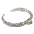 Citrine cuff bracelet, 'Forest Nymph' - Artisan Crafted Sterling Silver and Citrine Cuff Bracelet (image 2c) thumbail