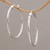 Sterling silver hoop earrings, 'Celuk Circles' (1.7 inch) - Woven Silver Endless Hoop Earrings (1.7 Inch) (image 2) thumbail