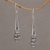 Sterling silver dangle earrings, 'Always Strong' - 925 Sterling Silver Dangle Earrings with Hook Ear Wires