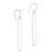Sterling silver dangle earrings, 'Bolt' - Sleek Minimalist Sterling Silver Dangle Earrings thumbail