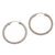 Sterling silver hoop earrings, 'Celuk Circles' (1.3 inch) - Sterling Silver Hoop Earrings with Woven Design (1.3 Inch) (image 2a) thumbail