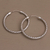 Sterling silver hoop earrings, 'Celuk Circles' (1.3 inch) - Sterling Silver Hoop Earrings with Woven Design (1.3 Inch) (image 2b) thumbail