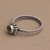 Peridot single stone ring, 'Touch of Simplicity' - Handmade Peridot and Sterling Silver Single Stone Ring (image 2c) thumbail